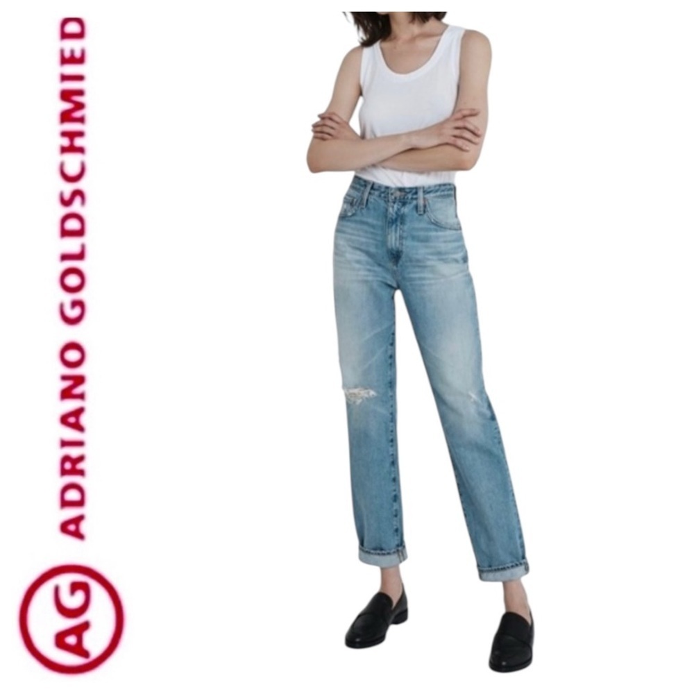 AG Adriano Goldschmied The Phoebe Extended Vintage High-Rise Tapered Leg Jeans